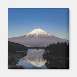Mt Fuji Lake Reflection Magnet