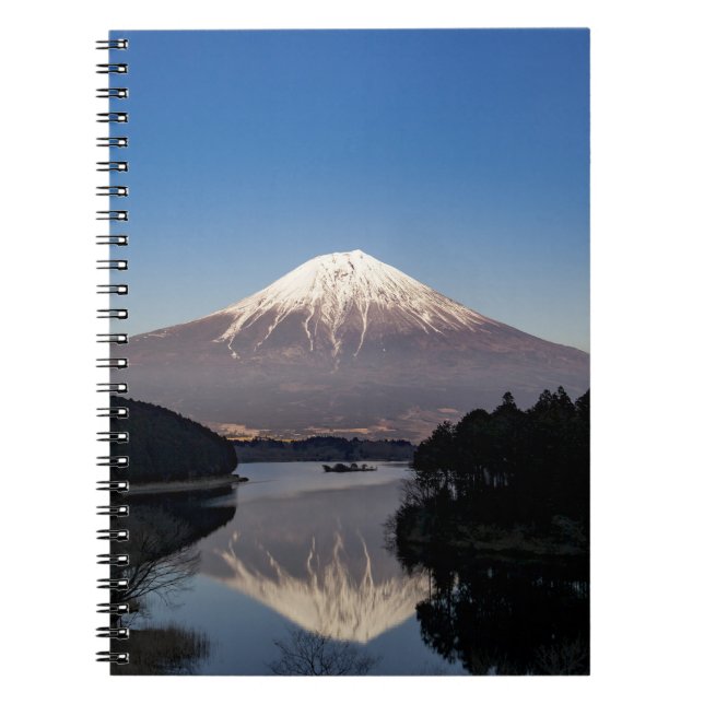 Mt Fuji Lake Reflection Notebook (Front)