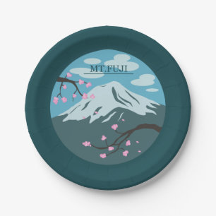 Mt. Fuji Paper Plate