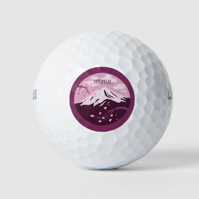 Mt. Fuji (Pink) Golf Balls (Front)