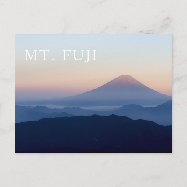 Mt. Fuji Sunrise Japan Postcard (Front)