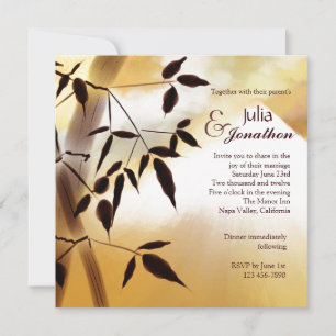 Mt. Fuji Sunset Wedding Invitation