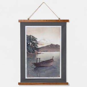 Mt. Fuji View from Nagahama Beach, Hasui Hanging Tapestry