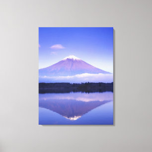 Mt. Fuji with Lenticular Cloud, Motosu Lake, Canvas Print