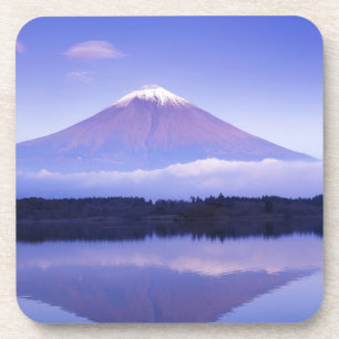 Mt. Fuji with Lenticular Cloud, Motosu Lake, Coaster