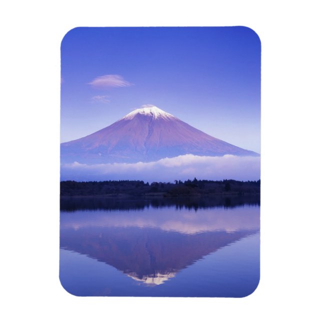 Mt. Fuji with Lenticular Cloud, Motosu Lake, Magnet (Vertical)