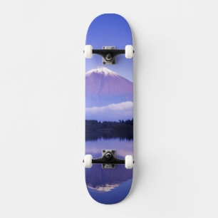 Mt. Fuji with Lenticular Cloud, Motosu Lake, Skateboard