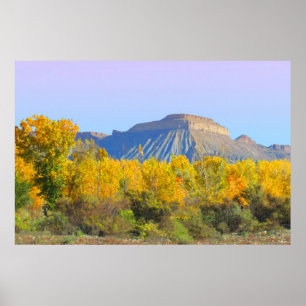 Mt. Garfield in Autumn Poster