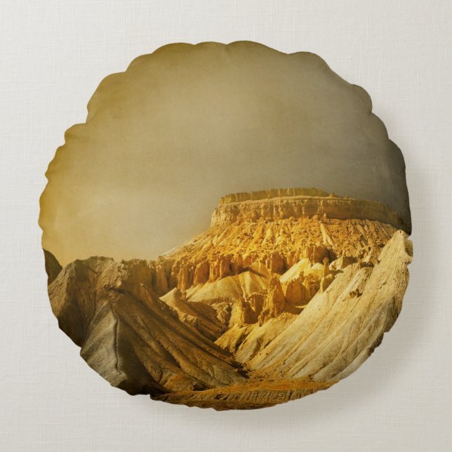 Mt. Garfield Round Pillow (Front)