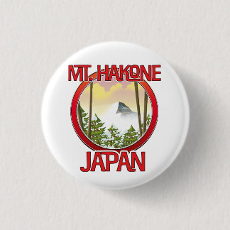 Mt. Hakone Japan 1 Inch Round Button