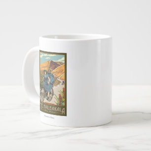 Mt. Haleakala Bicycle Rides Hawaii Large Coffee Mug