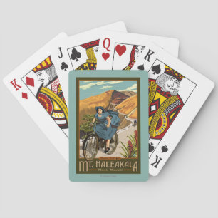 Mt. Haleakala Bicycle Rides Hawaii Playing Cards