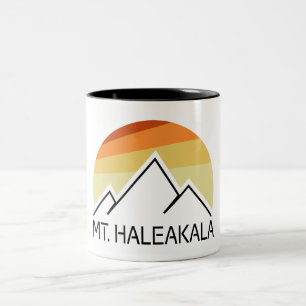 Mt. Haleakala Retro Two-Tone Coffee Mug