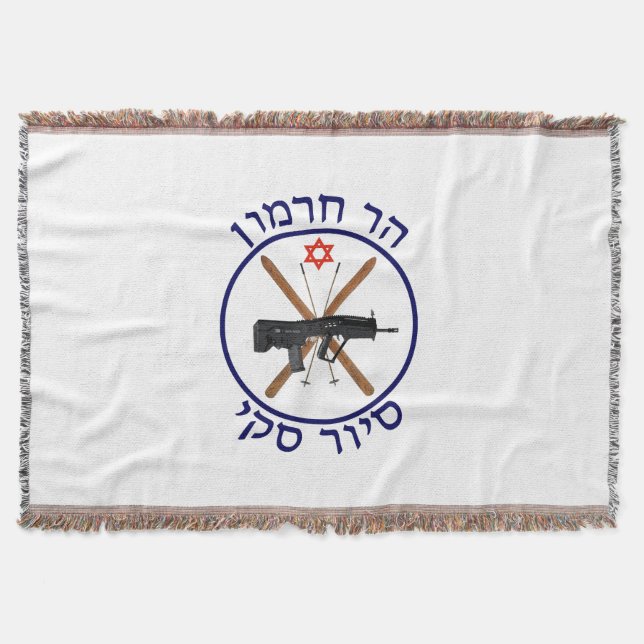 Mt. Hermon Ski Patrol Throw Blanket (Front)