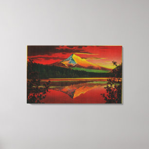 Mt. Hood at Sunrise from Lost Lake, Oregon Canvas Print