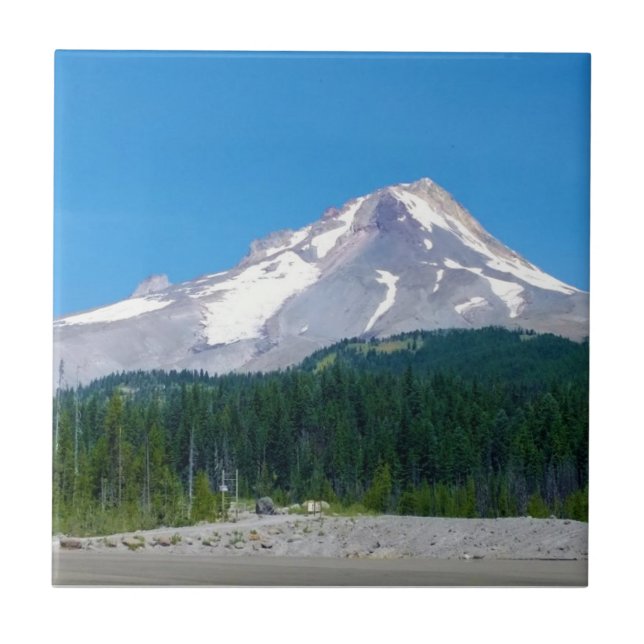 Mt. Hood in Summer, Oregon Tile (Front)