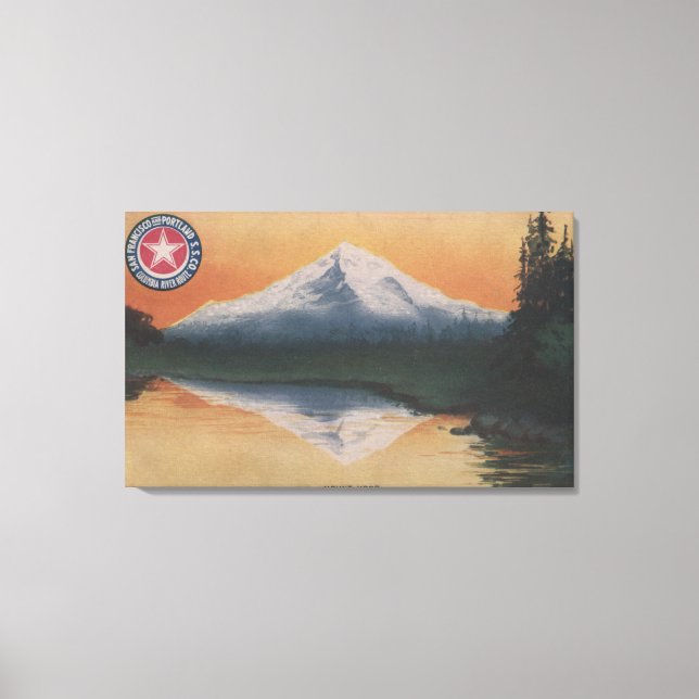 Mt. Hood, Oregon - San Francisco to Portland Canvas Print (Front)
