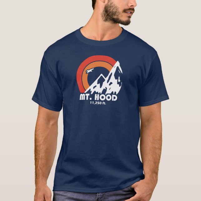 Mt. Hood Oregon Sun Eagle T-Shirt (Front)
