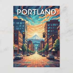 Mt Hood Portland Oregon Postcard