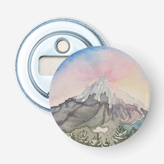 Mt. Hood Sunrise Bottle Opener (Front)