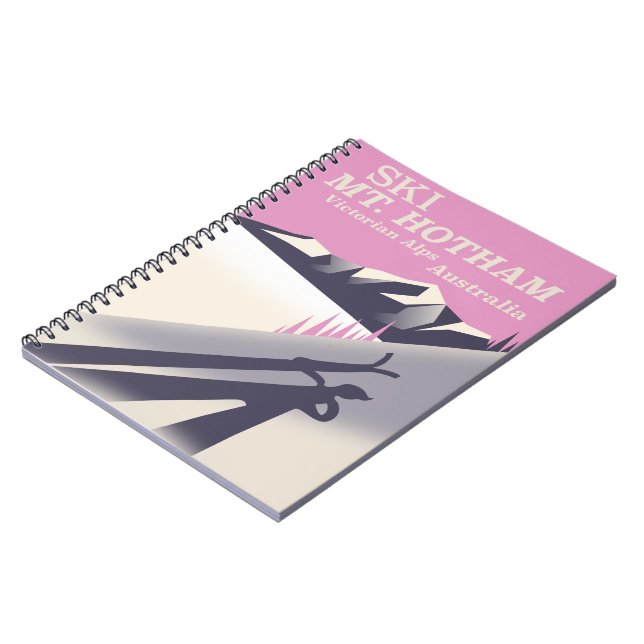 Mt. Hotham, Victorian Alps ski poster. Notebook (Left Side)