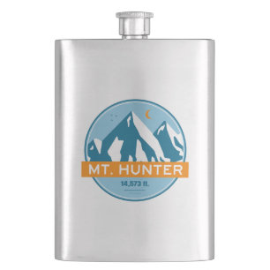 Mt. Hunter Alaska Stars Moon Hip Flask