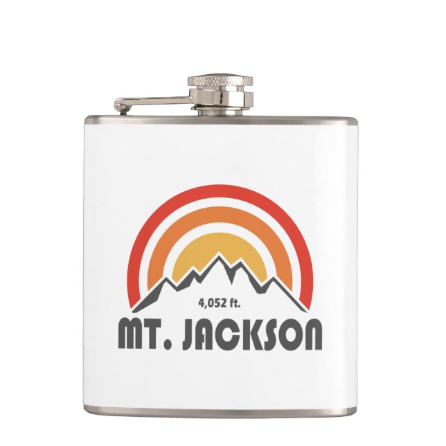 Mt. Jackson New Hampshire Hip Flask (Front)