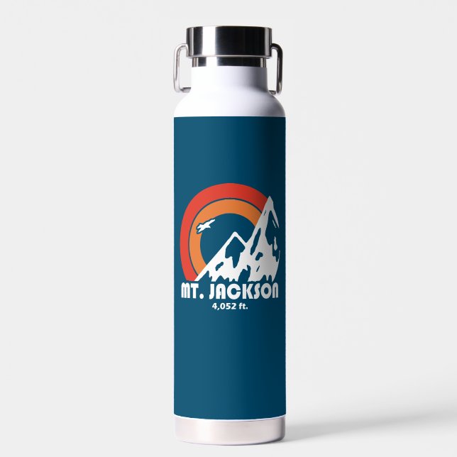Mt. Jackson New Hampshire Sun Eagle Water Bottle (Front)