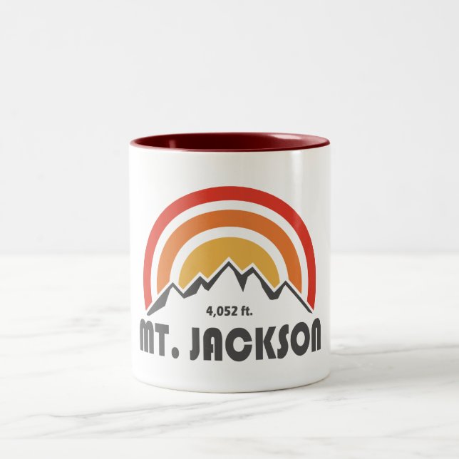 Mt. Jackson New Hampshire Two-Tone Coffee Mug (Center)
