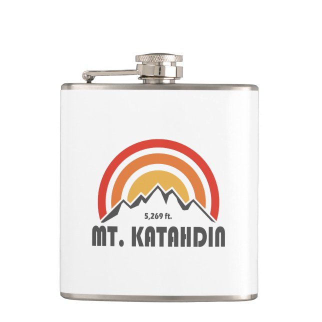 Mt. Katahdin Hip Flask (Front)