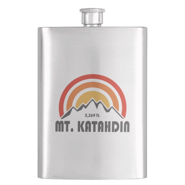 Mt. Katahdin Hip Flask (Front)