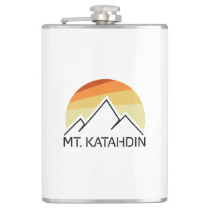 Mt. Katahdin Retro Hip Flask