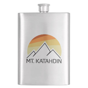 Mt. Katahdin Retro Hip Flask