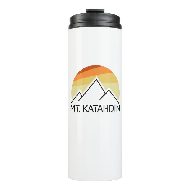 Mt. Katahdin Retro Thermal Tumbler (Front)