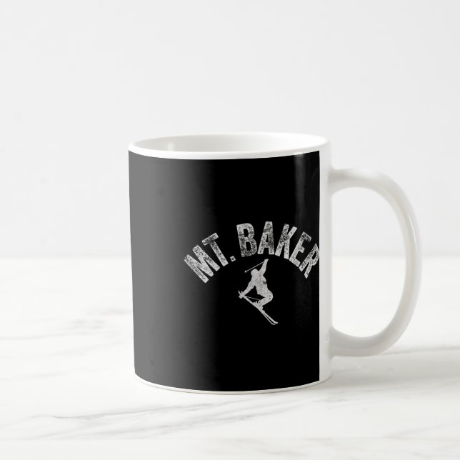 Mt Ker Ski Mount Ker Washington Skiing Cool Winter Coffee Mug (Right)