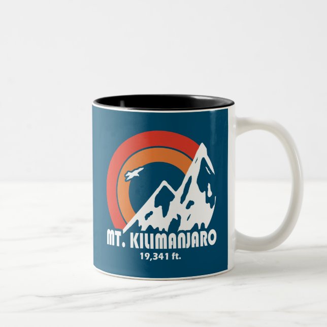 Mt. Kilimanjaro Sun Eagle Two-Tone Coffee Mug (Right)