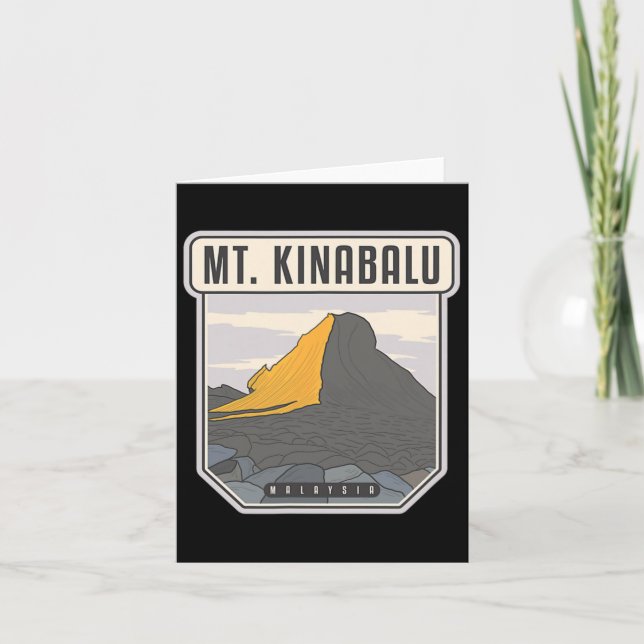 Mt. Kinabalu – Malaysia  Card (Front)