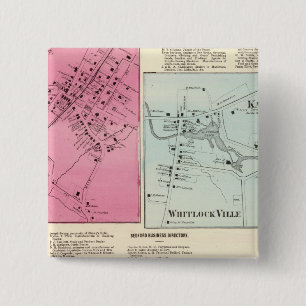 Mt Kisco, Katonah, Whitlock Ville, Bedford 2 Inch Square Button