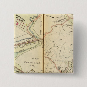 Mt. Kisco, New York 2 Inch Square Button
