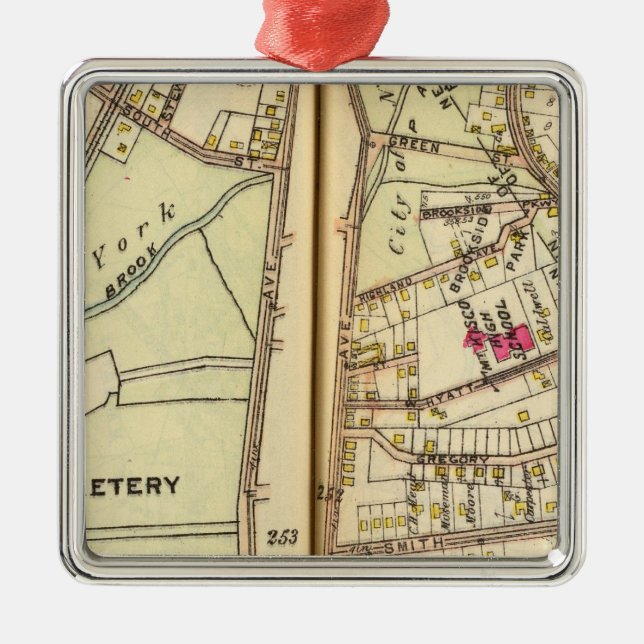 Mt. Kisco, New York Metal Ornament (Front)