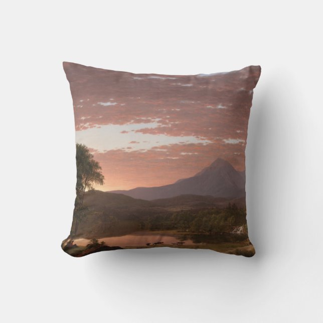 Mt. Ktaadn Throw Pillow (Front)