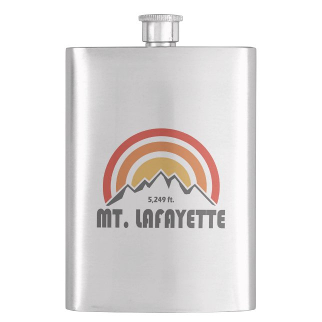 Mt. Lafayette New Hampshire Hip Flask (Front)