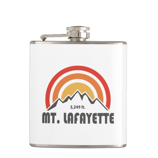 Mt. Lafayette New Hampshire Hip Flask (Front)