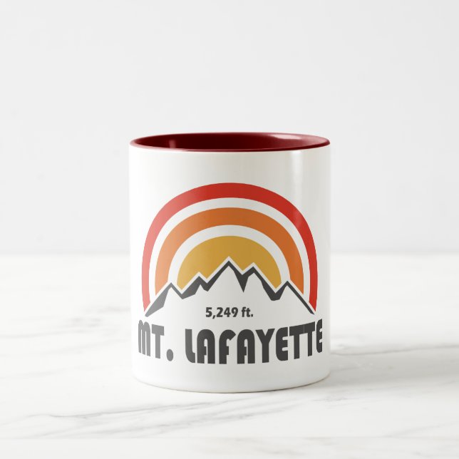 Mt. Lafayette New Hampshire Two-Tone Coffee Mug (Center)