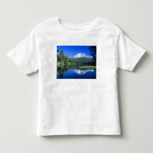 Mt. Lassen rises above Manzanita Lake Toddler T-shirt