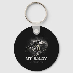 Mt Ldy United States Ski Skiing Skier _1 Keychain