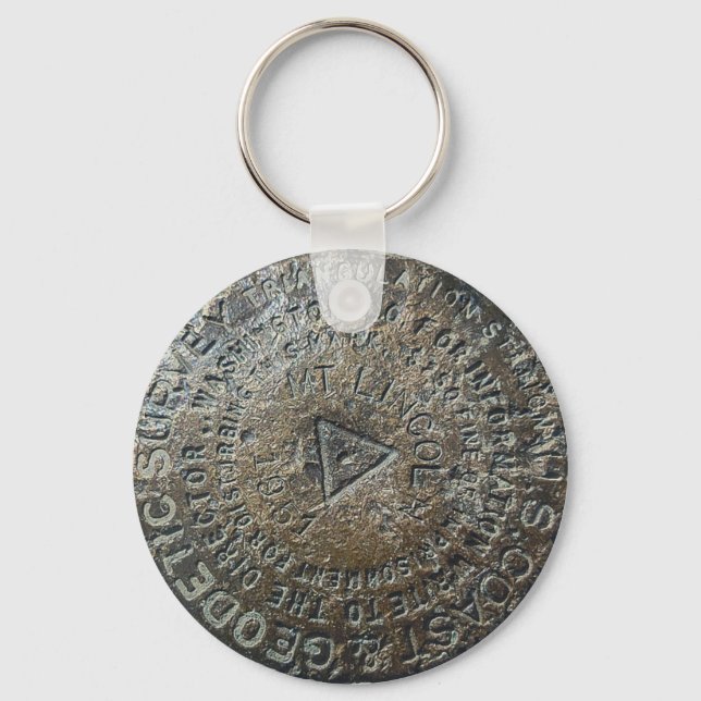 Mt. Lincoln Fourteener Benchmark Keychain (Front)