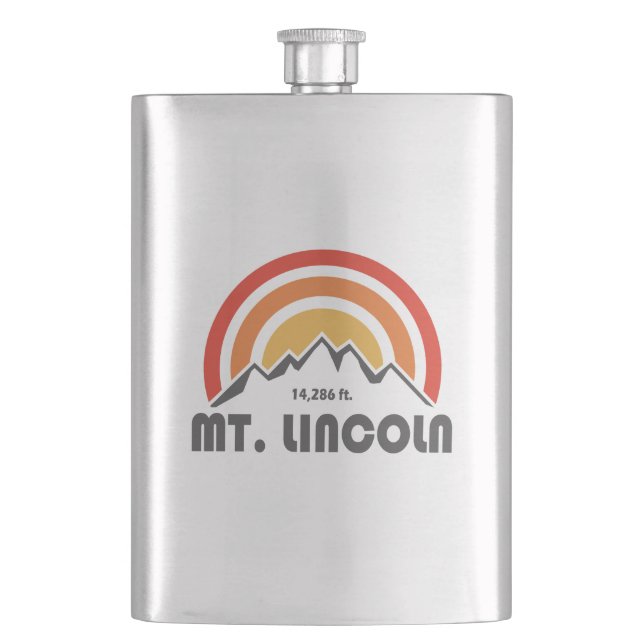 Mt. Lincoln Hip Flask (Front)