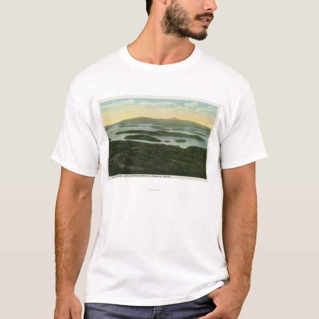 Mt. Major Aerial View of Rattlesnake Island, T-Shirt (Front)