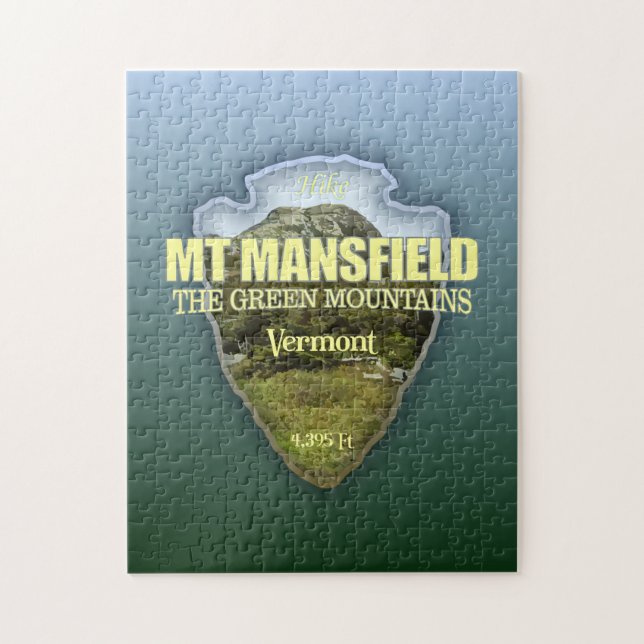 Mt Mansfield (arrowhead) Jigsaw Puzzle (Vertical)